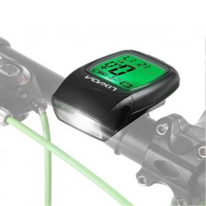 Compteur De Vélo 3 En 1 Usb Compteur De Vitesse De Vélo Sans Fil Rechargeable Avec Phare Avant À Led Et Klaxon - Neuf