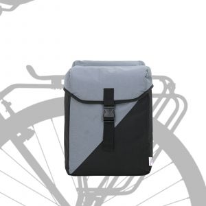 Vidaxl Sac Pannier V&eacute;lo Double Sacs 35l Gris - Neuf