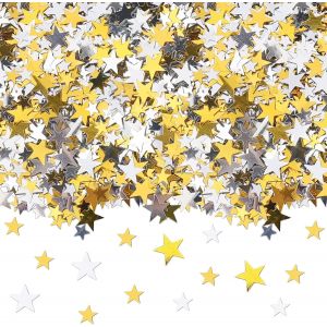 Lot De 3000 Étoiles Dorées À Paillettes - Décoration De Table D'anniversaire Et De Mariage - Neuf