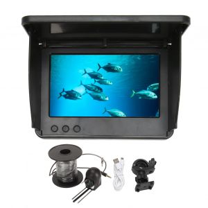 Camera de peche avec ecran LCD 5 pouces, detecteur de poissons HD etanche IP67 avec pare-soleil pour la peche en mer et en lac - Neuf