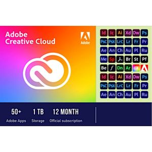 Creative Cloud 2026 - Licence 1 An | 1 Tb Cloud + 1000 Cr&eacute;dits Ai Mensuels | Suite Compl&egrave;te Pour Cr&eacute;ation Graphique, Vid&eacute;o Et Design - Neuf