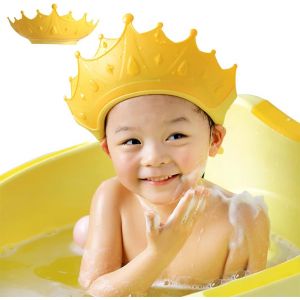 Bonnet De Bain Pour Bébé, Visière De Bain Pour Tout-Petits, Bonnet De Bain Pour Enfants De 0 À 9 Ans, Visière Réglable, Protège Les Yeux Et Les Oreilles Des Enfants (Jaune) - Neuf