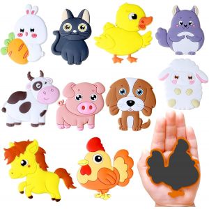 MDY-Magnet frigo Enfant,Petits Aimant EnfanTeducatif,Jeu Magnetique Enfant Jouets,Magnets Aimantés Enfants sont Faits de Matériaux en PVC, Effet 3D, Grande Taille, Aimant Recouvert à L'arrière - Neuf