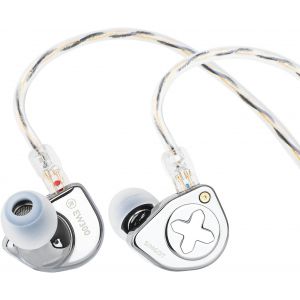 lbgwp60-Simgot Ew300 Ecouteurs Intra-Auriculaires 1Dd+1Planar+1Pzt Hybrid Driver, Écouteurs Filaires Iem, Ecouteurs Gaming Avec Embouts Détachables, Câble Iem Ofc Plaqué Argent (Ew300) - Neuf