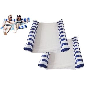 Lot De 2 Hamacs Gonflables Doubles Flottants &Agrave; Grande Capacit&eacute; De Charge - Neuf