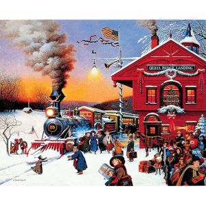 Ayuhr-Diamond Painting Complet, Train Neige D'hiver Paysage Diamant Painting Diy 5d Mosaïque Peinture Numéro Point De Croix - Neuf