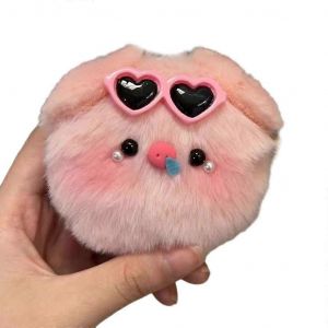 Poupee Cochon Rose Decorative, Porte-Cles En Peluche, Decoration De Sac A Dos, Accessoires Pour Sac A Main, Pour Garcons Et Filles - Neuf