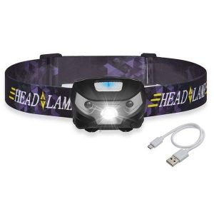 Lampe Frontale Led Ultra-Lumineuse, &Eacute;tanche Et Rechargeable Par Usb, Pour Le Camping, La P&ecirc;che Et Les Aventures En Plein Air &iquest; 3 500 Lumens, Mise Au Point R&eacute;glable, L&eacute;g&egrave;re - Neuf