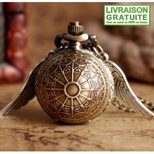 Montre Gousset Harry Potter Quidditch Vif D'Or (R&eacute;f 3) - Neuf