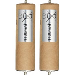 ERYI-Lot De 2 Batteries De Rechange 1,2 V 1100 Mah Pour Panasonic Wer160L2506 Wer1411L2508 Wer160L2504 Er160 Er161 Er1511 Er1610 Er389 Pour Tondeuse À Cheveux Braun 67033 Référence Produit : 0921 - Neuf