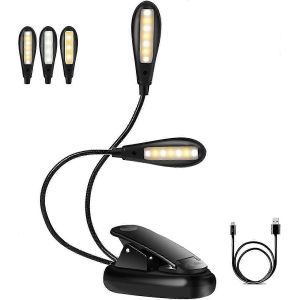 Lampe De Lecture Rechargeable,14 Leds 3 Couleurs 9 Modes,360[Classe Énergétique A+] - Neuf