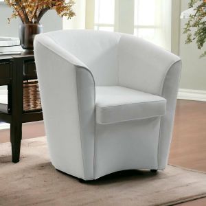 Ulteronixshop-Talamo Italia - Fauteuil Annaluna, Fauteuil de salon, 100% Made in Italy, Fauteuil relaxant en simili cuir, 70x60h74 cm, Blanc - Neuf