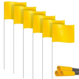 Marquage Drapeaux Marqueurs Drapeaux pour pelouse 30 Pack,PVC petits drapeaux,Marquage Drapeaux Pelouse,Drapeaux de jardin - Neuf