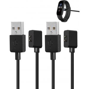 KALANKA-2 PCS C&acirc;ble de Chargeur per Xiaomi Smart Band 10/9/9 Pro/8 Watch 5/4 100cm C&acirc;ble de Charge USB Magn&eacute;tique Chargeur Montre Connect&eacute;e per Redmi Watch 3 Lite Fitness - Neuf
