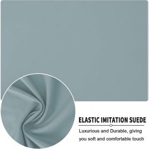 Nappe Rectangulaire Ajustée En Cuir, Nappe À Bords Élastiques, Nappe Lavable Pour L¿Extérieur, Le Patio, La Cuisine Et La Salle À Manger - Bleu||4 Pieds 120x60cm - Neuf