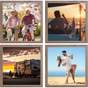 Cadre Photo Klee 13x18 cm en Beige - Simple et Moderne en Bois - Ch&acirc;ssis pour l'image 13x18 - Neuf