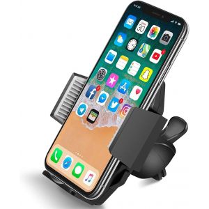 Support de t&eacute;l&eacute;phone Portable Universel pour Ventilation de Voiture, Espace pour c&acirc;ble de Charge et auxiliaire, Rotatif &agrave; 360&deg;, Compatible avec iPhone, Samsung, Huawei, HTC, LG, Sony Xiaomi, - Neuf