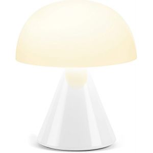 MINA Mini Lampe Champignon sans fil rechargeable, lampe LED &agrave; poser ou de chevet, &agrave; variateur d'intensit&eacute;, jusqu'&agrave; 12h d'autonomie Gris M&eacute;tallique - Neuf