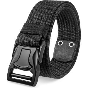 Tzf-Ceinture Tactique Ceinture Militaire Travail Homme En Nylon-Ceinture Tissus Homme Réglable Sans Trou Pour Les Sports En Plein Air 3,8cm - Neuf