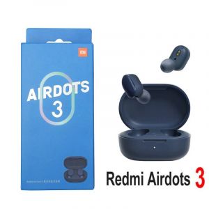 pour Xiaomi-&Eacute;couteurs sans fil Redmi AirDots 3, v&eacute;ritable casque Bluetooth, &eacute;couteurs de sport, t&eacute;l&eacute;phone de sauna de jeu avec micro, vocalisme hybride Bleu - Neuf