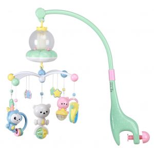 Cloche De Chevet Pour Bebe, Musique De Lit, Hochet Rotatif Pour Bebe, Cloche De Lit Pour Accompagner Le Sommeil - Neuf