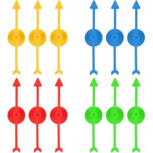 Sansh-12pz Toupies De Jeu, 10 Cm En Plastique Toupies Jeu À Flèches 4 Toupies Jeu De Société Couleur Remplacement Toupie Twister Pour Activités De Jeu De Société En Classe Projets De Bricolage - Neuf