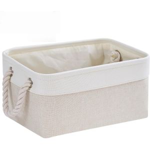 Bo&icirc;te De Rangement En Tissu &Eacute;pais Avec Poign&eacute;es Pour Jouets Et &Eacute;tag&egrave;res (Taille M,Lot De 1) - Neuf