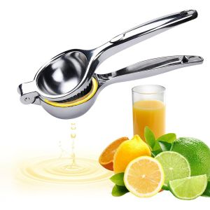 Presse Agrumes Manuel De Qualit&eacute; Sup&eacute;rieure En Alliage De Zinc Chrom&eacute; Brillant - Grand Presse Orange Manuel Pour Cuisine, Bar, Restaurant, S&ucirc;r Et Durable, Anti-Caustique - Neuf