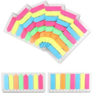 1280pcs Marque Page Adhesif Autocollant Transparents, Sticky Notes Transparent Onglets D'index De Drapeau Fl&egrave;che Adh&eacute;sives Couleur Pour Les Pages Papier M&eacute;mo Amovible Multicolor - Neuf