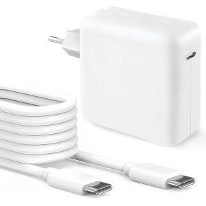 Chargeur Macbook Pro 67w Usb - C Pour Macbook Pro/Air 13-15 Pouces 2018-2024,Ipad 12,9/11 Pouces, Ipad Air 5/4,Acer, Thinkpad, Hp Et Tous Les Périphériques Usb -C Avec Câble 2m/6.6f - Neuf