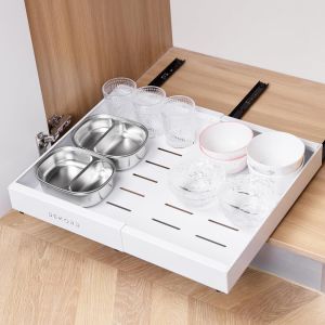 ,Tiroir Coulissant Cuisine,Tiroir Coulissant,Amenagement Placard Cuisine,Rangement De Cuisine Coulissant,Organiseurs De Tiroirs De Cuisine,Tiroir Coulissant Cuisine Adhesif - Neuf