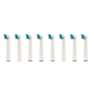 Lot De 8 T&ecirc;tes De Rechange Pour Brosses &Agrave; Dents &Eacute;lectriques Compatibles Avec Les Mod&egrave;les Oral-B - Neuf