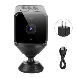 Mini camera de surveillance interieure sans fil 960p HD WiFi avec vision nocturne, 110-240 V (Etats-Unis) - Neuf