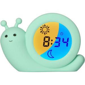 Bc110gn Simon - R&eacute;veilleur - R&eacute;veil &Eacute;ducatif Pour Enfants - Veilleuse - Apprendre &Agrave; Dormir Et Se R&eacute;veiller Avec Un R&eacute;veil Led Pour Enfants - Escargot, Menthe - Neuf
