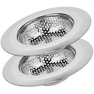 2 filtres d'évier de cuisine,4,5 pouces de diamètre (environ 11,4 cm),côtés larges - Neuf