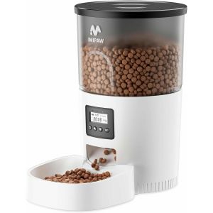 Distributeur Croquettes Chat Automatique - Distributeur Croquettes Chat Avec Minuterie Programmable, 3l Distributeur Automatique Pour Chats Et Petits Chiens, 1-6 Repas Par Jour - Neuf