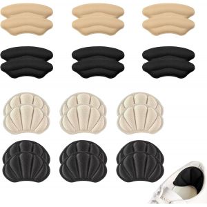 Kalanka-12 Paires Coussinet Talon Chaussure - Autocollant, Antid&eacute;rapant, Coussinets De Talon, Protege Talon Chaussure Pour Chaussures Trop Grandes, Talons Hauts, Chaussures De Sport, Femmes, Hommes - Neuf