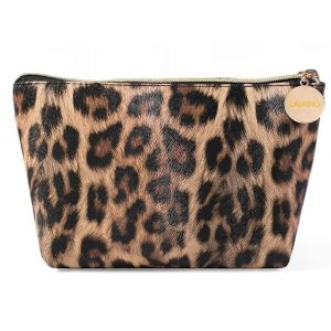 Trousse de maquillage Sac à cosmétiques de voyage pour sac à main Petit sac Léopard Pochette mignonne cadeau pour les femmes et les filles - Neuf