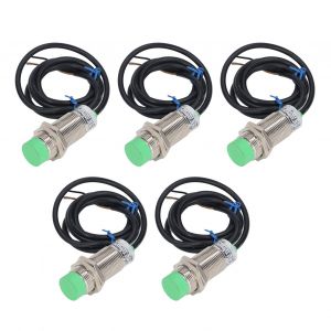 XYONG Lot de 5 detecteurs de proximite inductifs NPN ABS en alliage d'aluminium, etanches IP65, capteur d'approche non integre, 6-36 V CC - Neuf
