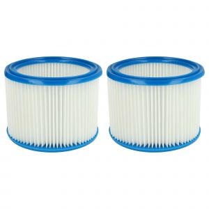 2x Faltenfilter compatible avec Nilfisk Alto Wap Aero 25, 21, 20, 31, 26 Staubsauger - Patronenfilter, Blau Wei? - Neuf