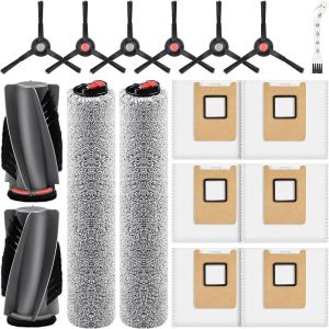 Kit d'accessoires 17 pi&egrave;ces compatible avec Eufy RoboVac E28 Omni/E25 Omni - Brosses principales, brosses lat&eacute;rales, sacs &agrave; poussi&egrave;re - Neuf