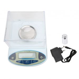Balance electronique de laboratoire de precision 300 g x 0,01 g, poids 100 g, prise UE 100-240 V - Neuf