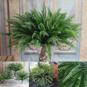 Artificiel Boston Fern Leaf Maison Plantes artificielles Fleurs D&eacute;corations de No&euml;l - Neuf