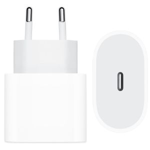 Adaptateur Secteur Usb-C Pour Iphone 15 Pro Max Chargeur Connexion Usb-C 20w Blanc - Neuf