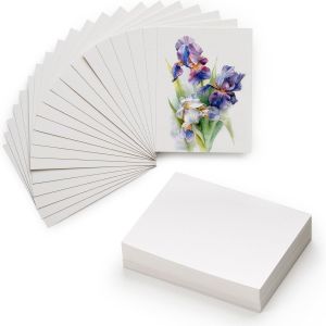 Kalanka-Carnet De Papier Aquarelle: 5 &times; 10 Feuilles De Mini Carnet Aquarelle 10cm X 7.6cm - 100% Coton - 300 Gsm Bloc De Papier Aquarelle Sans Acide Pour Aquarelle Gouache Encre - Grain Fin - Neuf