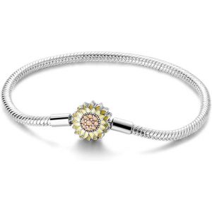 Eryi-925 Argent Chaîne Serpent Bracelet Pour Pandora Convient Pour Charms Européens Bracelet Perles Cadeau Pour Les Femmes - Neuf