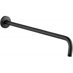 Bras de Douche Avec Bride, Fabriqu&eacute; en Acier Inoxydable 304, Rallonge de Pommeau de Douche de 60 cm, Bras de Tuyau D'extension, Montage Mural Pour Pommeau de Douche Fixe de Salle de Bain (Noir Mat) - Neuf