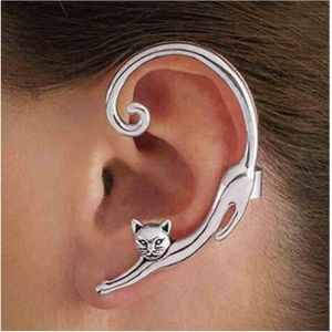 Kal-Chat Oreille Grimpeur Argent Chat Oreille Wrap Boucles D'oreilles Félin Oreille Manchette Boucles D'oreilles Chat Clip Sur Animaux Chenilles Bijoux Pour Femmes Et Filles - Neuf