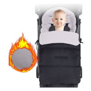 (Gris 86x45cm) Bébé, Sac De Couchage, Universel 3 En 1 Pour Poussette, Annexe Mat, Footmuff, Une Couverture De Poussette Nid, Imperméable, Coupe-Vent, Froid, Amovible - Neuf