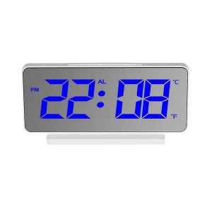 Réveil numérique à LED,nombre,chiffre en gras,répétition,volume réglable,opération facile,pour chambre à coucher,bureau - Neuf